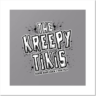 The Kreepy Tikis Splatter Logo Posters and Art